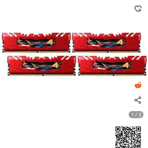 pc 메모리 ram ddr4 4g×4