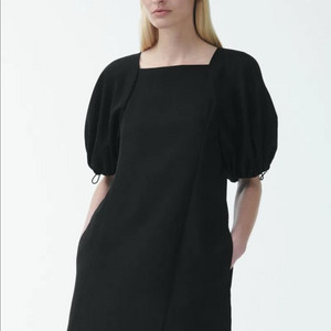 코스 COS 에이라인 드로우코드 퍼프원피스 36