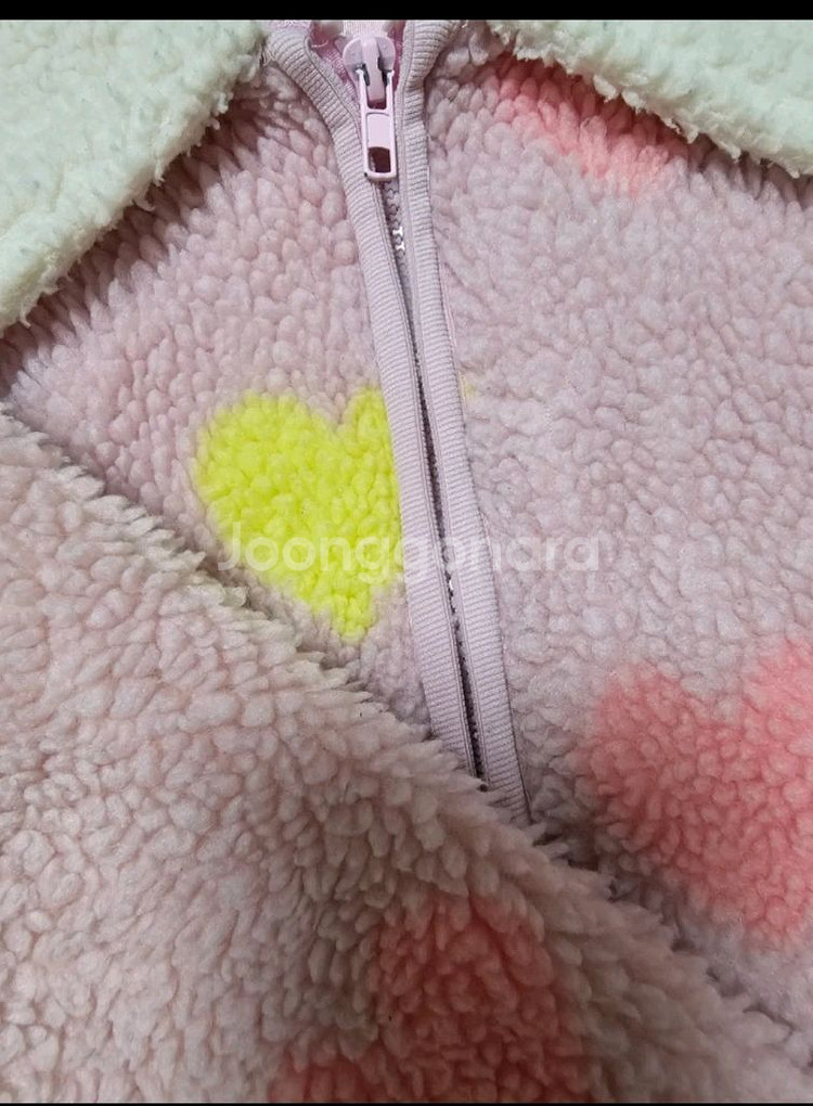 베베테일러 뽀글이 하트 점퍼 130--4