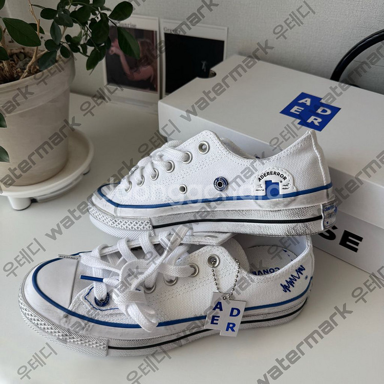 (새상품)컨버스x아더에러 척 70 로우 화이트블루 25--0