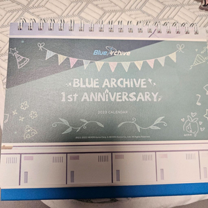 블루아카이브 1주년 캘린더 달력