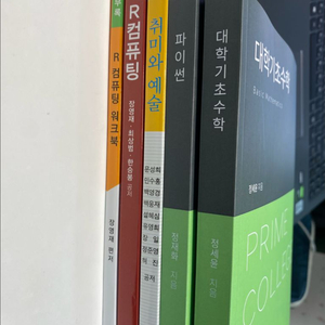 방통대 교재 (대학기초수학,파이썬,취미와 예술,R컴퓨팅