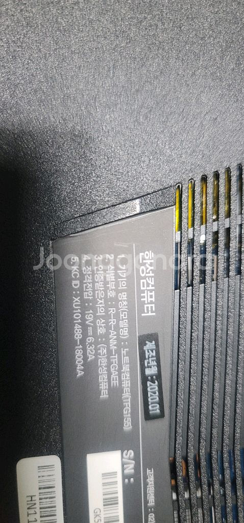 한성 TFG155 i7-8750 화면떨림 부품용--0