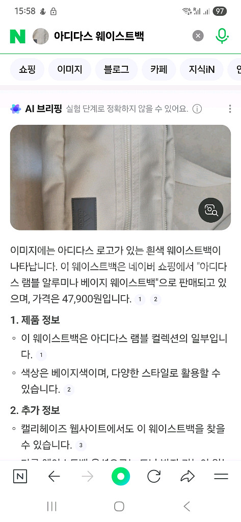 아디다스 램블 백--2