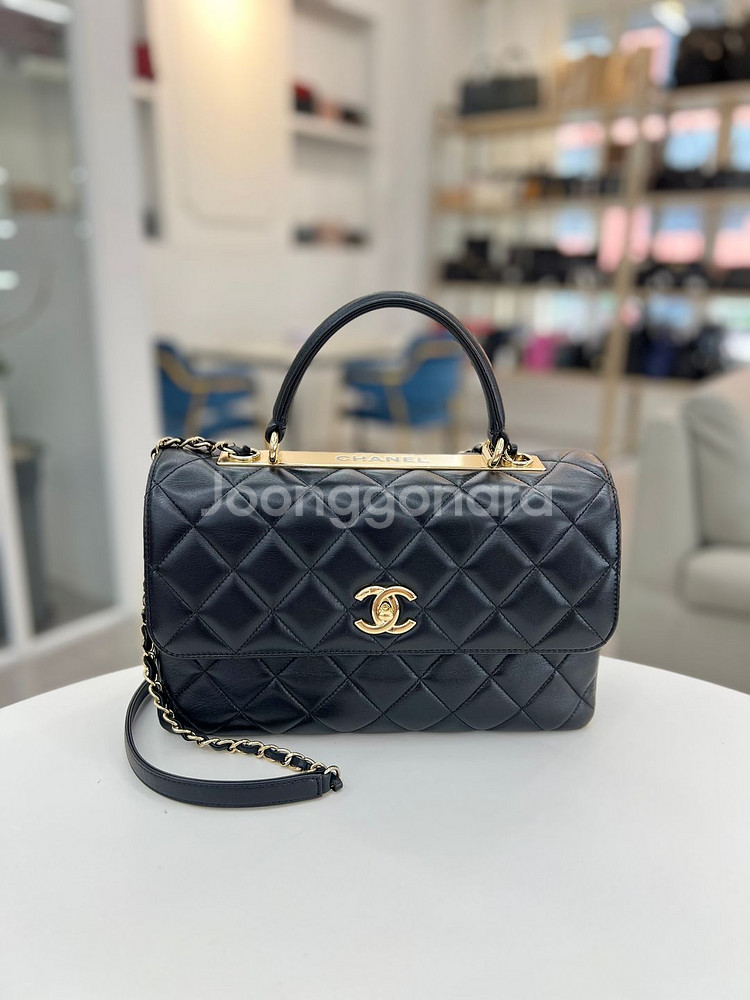 [럭스올 울산점]샤넬 램스킨 트렌디 CC 미듐 숄더백--0