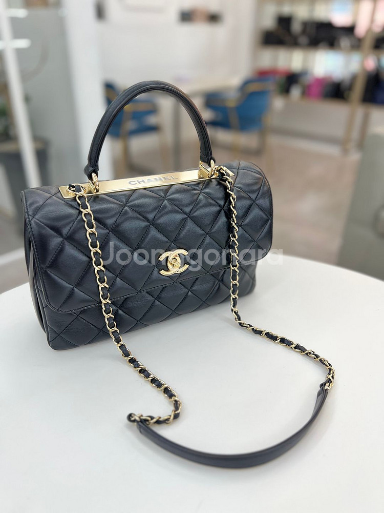 [럭스올 울산점]샤넬 램스킨 트렌디 CC 미듐 숄더백--7