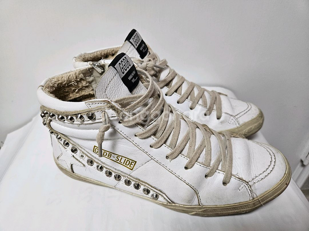 골든구스 DB 슬라이드 하이탑 스니커즈 42사이즈--0