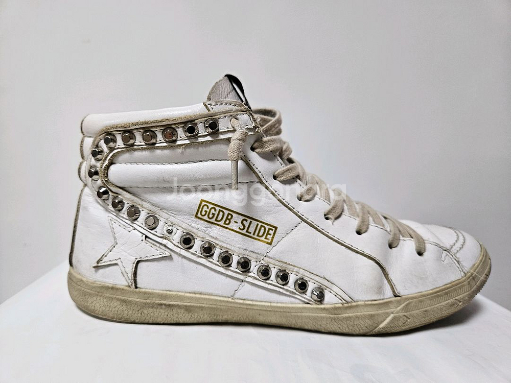 골든구스 DB 슬라이드 하이탑 스니커즈 42사이즈--3