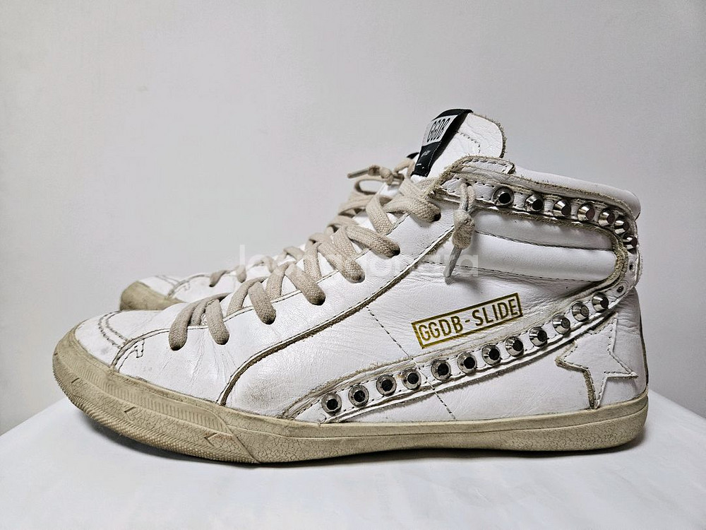 골든구스 DB 슬라이드 하이탑 스니커즈 42사이즈--4