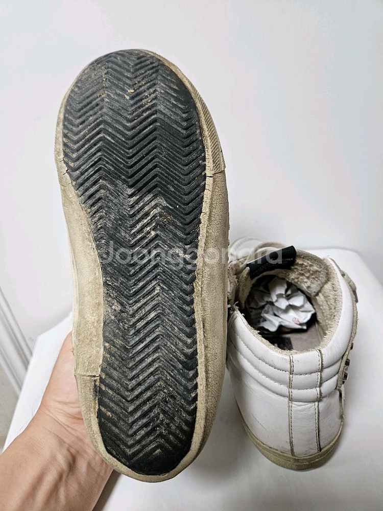 골든구스 DB 슬라이드 하이탑 스니커즈 42사이즈--7