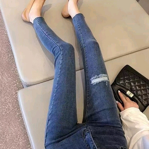 빈티지 데님 중청바지 일자바지 워싱바지 여성 m