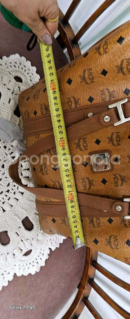 MCM 로고 브라운 숄더백가방--7