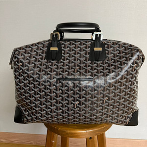 고야드 보잉45 블랙 + 가죽 스트랩