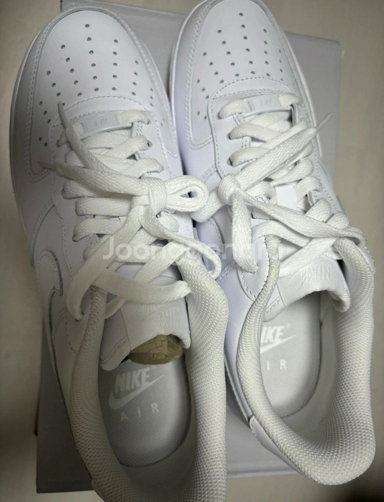 (새상품) 나이키 에어포스 화이트/라이트브라운--2