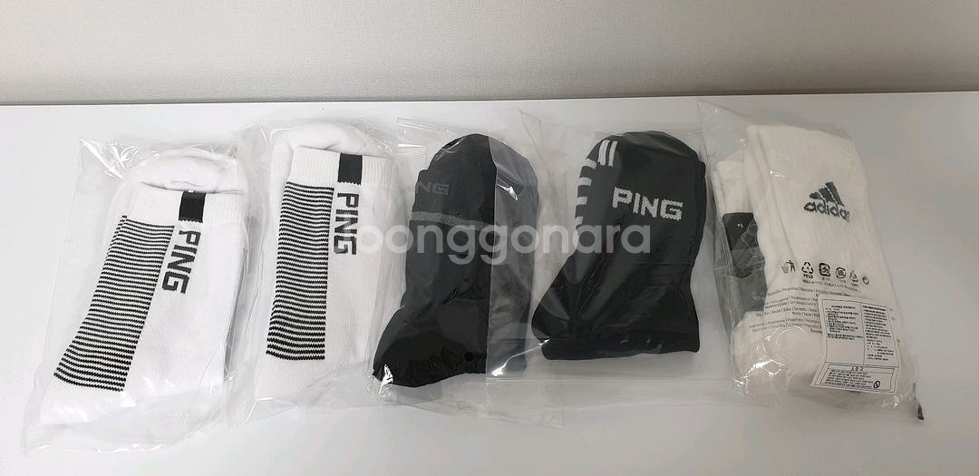 (새상품) 아디다스/핑 골프 양말 6켤레--4