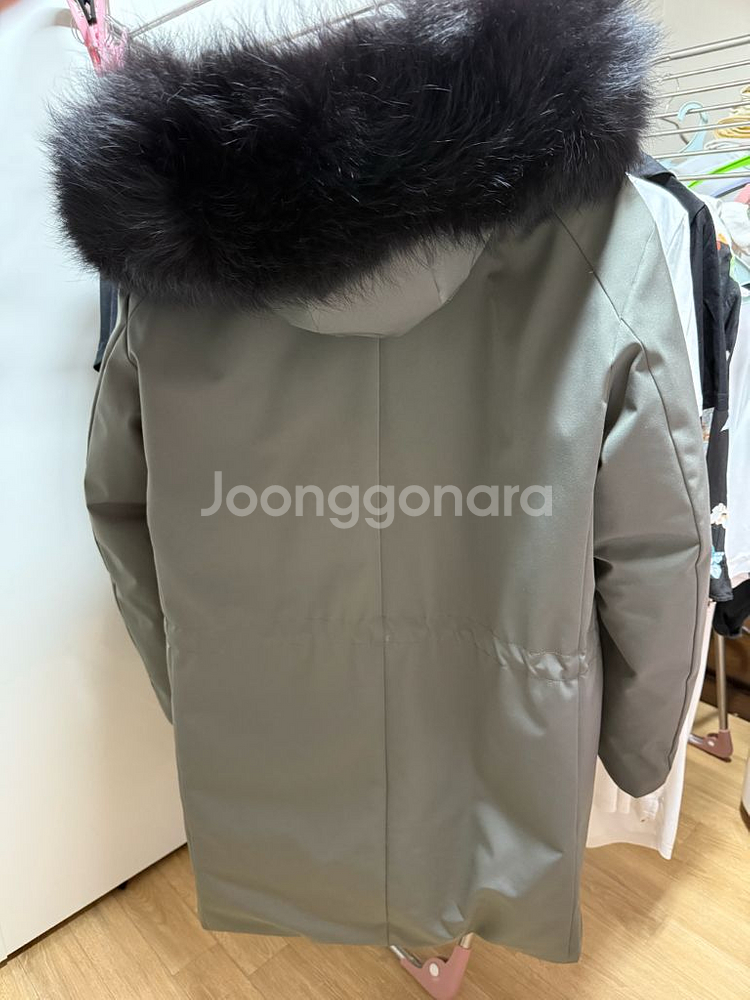 솔리드옴므 168 폭스퍼 패딩 카키그레이 48--2