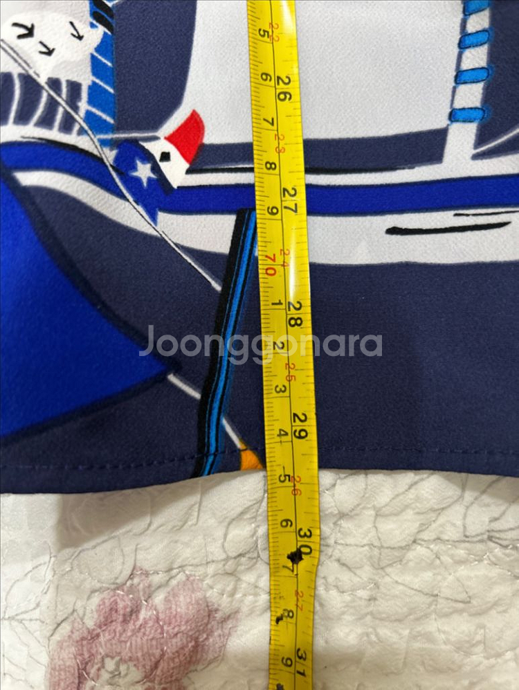 칼라거펠트 롱치마--5