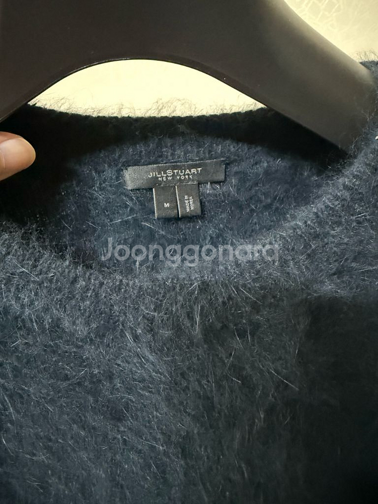 질스튜어트 앙고라 니트 다크그린 M--3