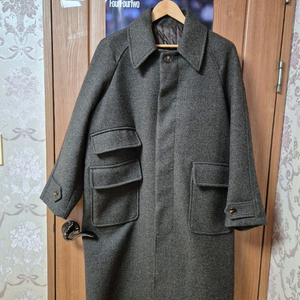 라퍼지스토어 울리피 발마칸 코트 새들브라운 M