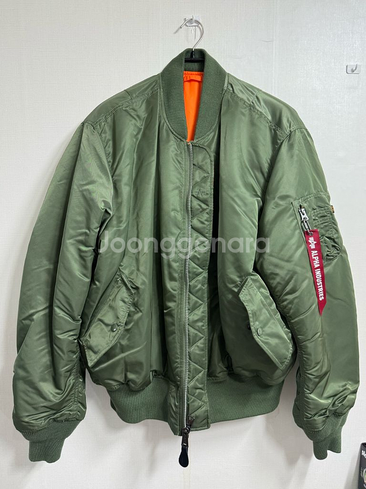 [XL] 알파인더스트리 MA-1 세이지컬러 새제품--0