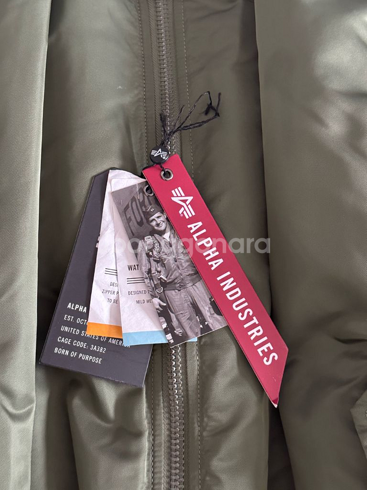 [XL] 알파인더스트리 MA-1 세이지컬러 새제품--2