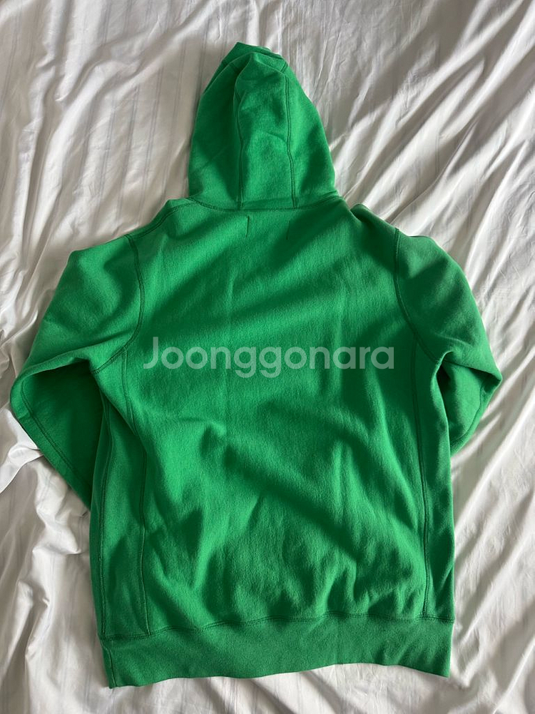 [XL] 비앙카샹동 LOVER 후드티 후디 그린--4