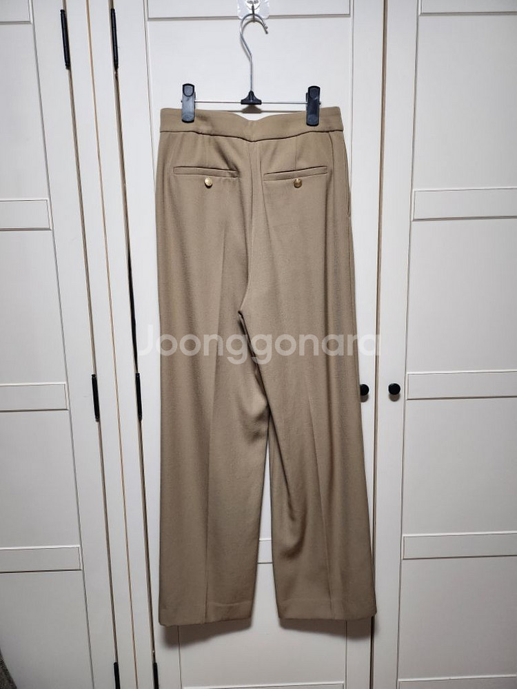 마인 울 핀턱 와이드 팬츠--3
