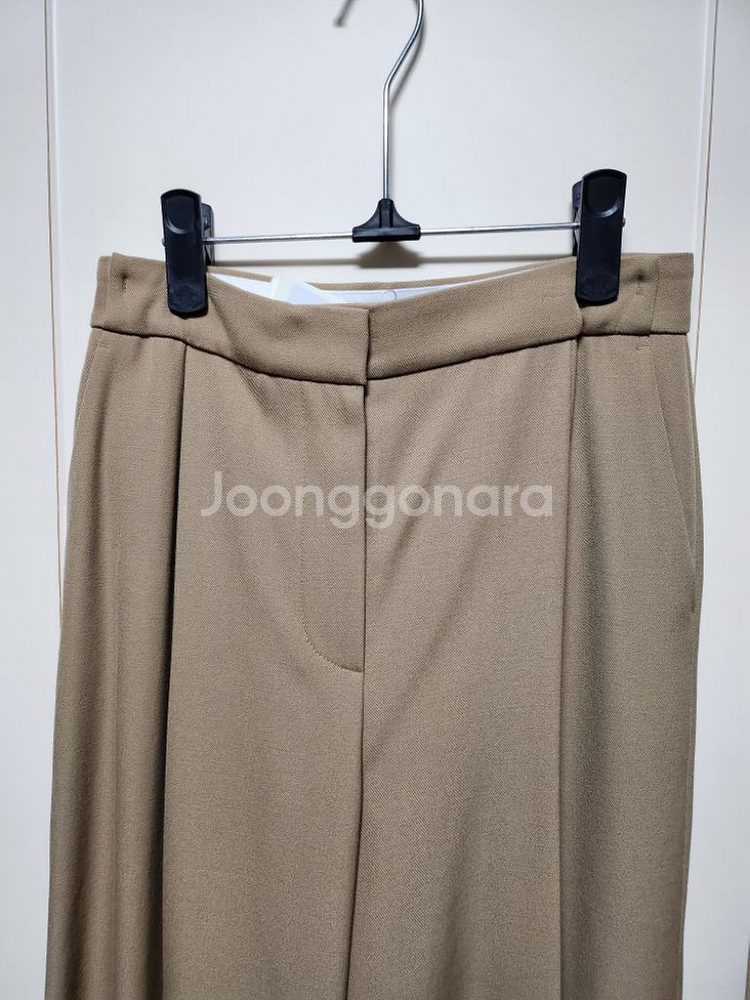마인 울 핀턱 와이드 팬츠--5