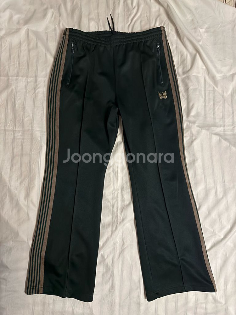 [L] 니들스 트랙팬츠 부츠컷 딥그린--2