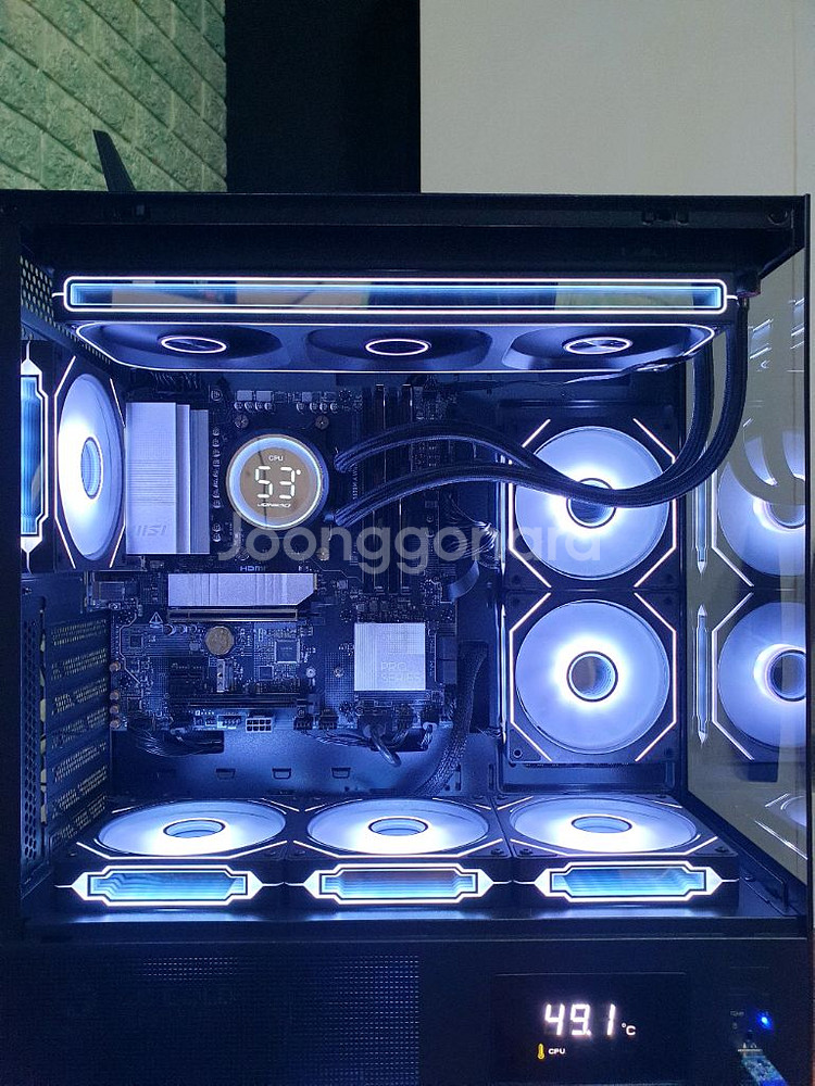 미사용 ) 반본체 게이밍 컴퓨터 9800X3D PC--3