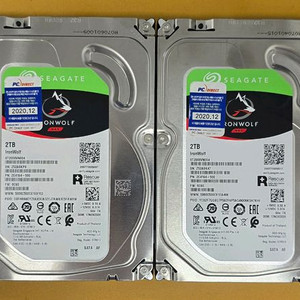 Seagate IronWolf 2TB HDD 신동품