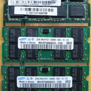 DDR2 노트북 메모리 3개 일괄 팝니다