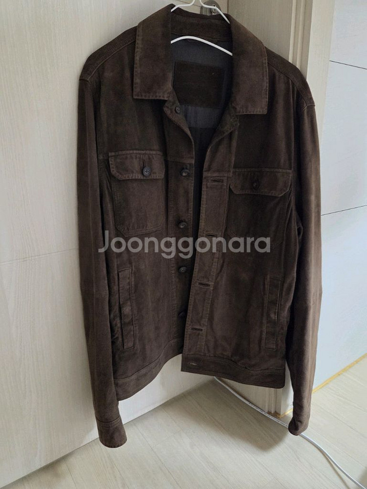 Massimo Dutti 스웨이드 재킷 브라운--0