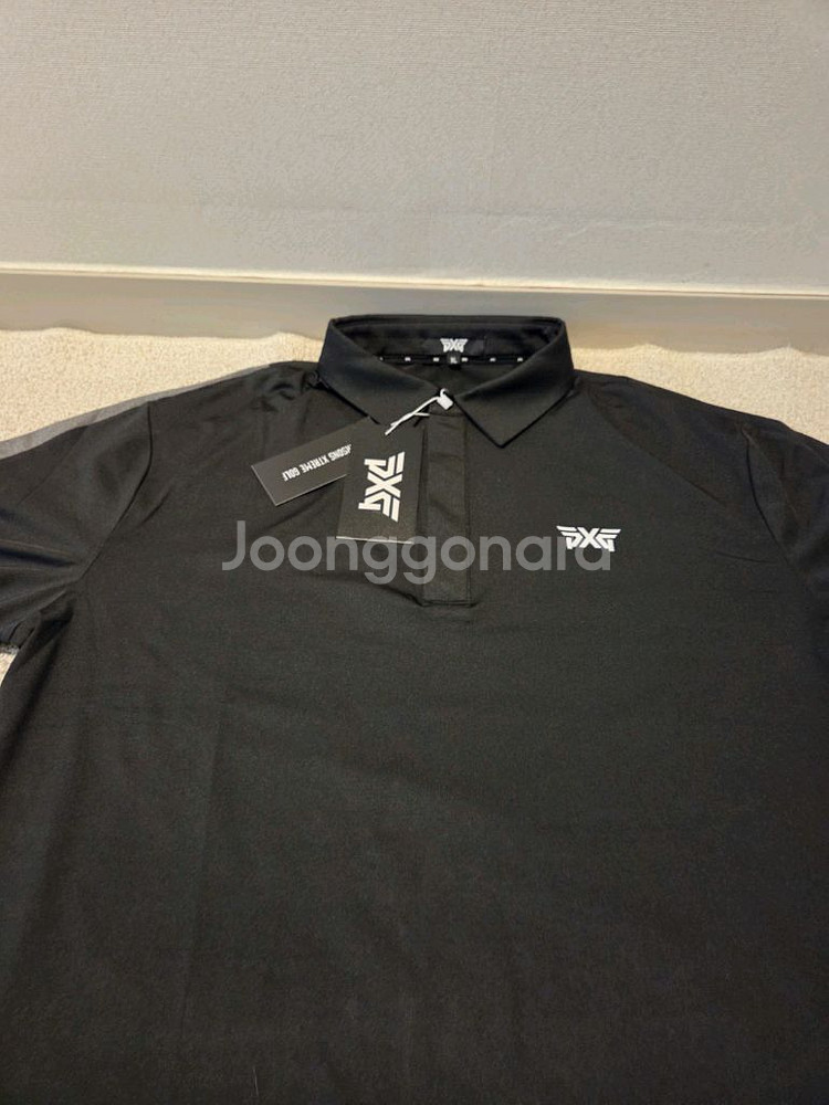pxg 남성 골프 티셔츠 블랙 xl--2