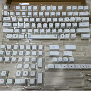 포인트컬러 화이트 XDA 한글 키캡