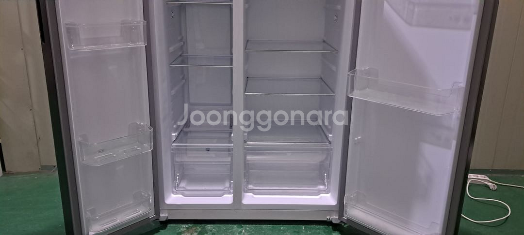 1577 캐리어 570L 양문형냉장고(블랙)--9