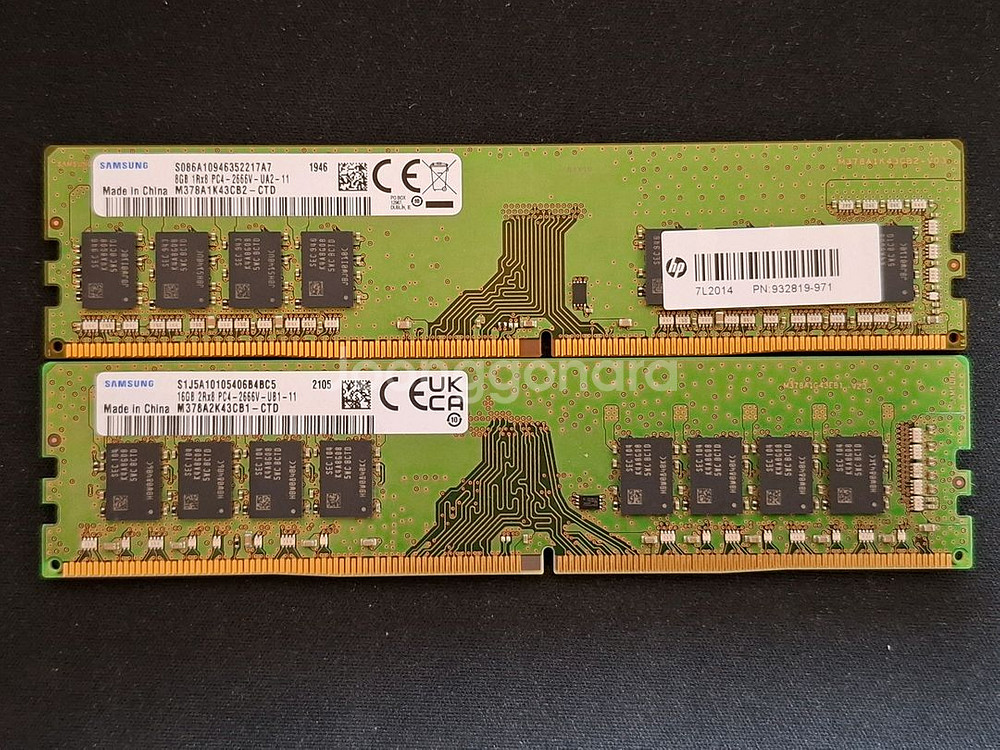 삼성 메모리 DDR4 2666V 32GB(16GB두개)--0