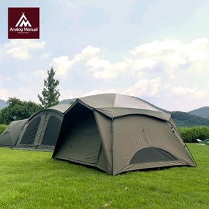 [급처] 실사용 2회, 에르젠 면텐트 하이브돔 카키