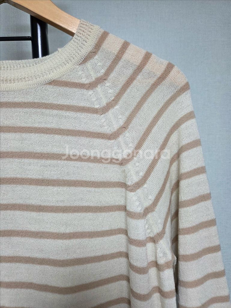 95 쁘렝땅 PRENDANG 울 100% 간절기 니트--2