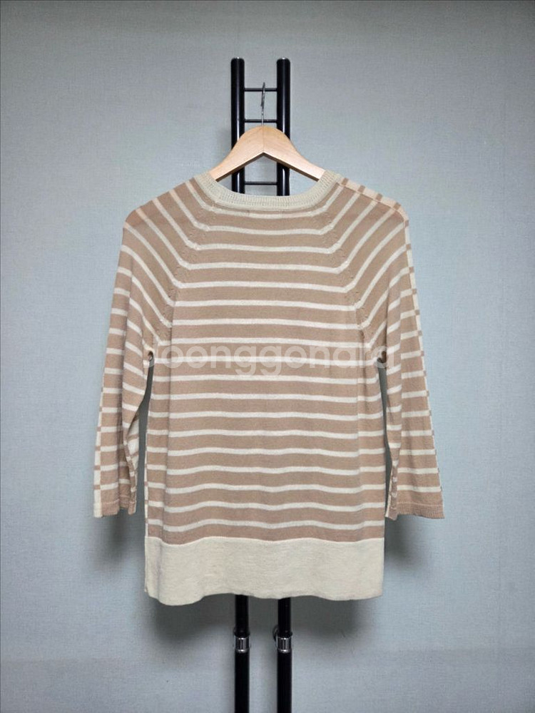 95 쁘렝땅 PRENDANG 울 100% 간절기 니트--7