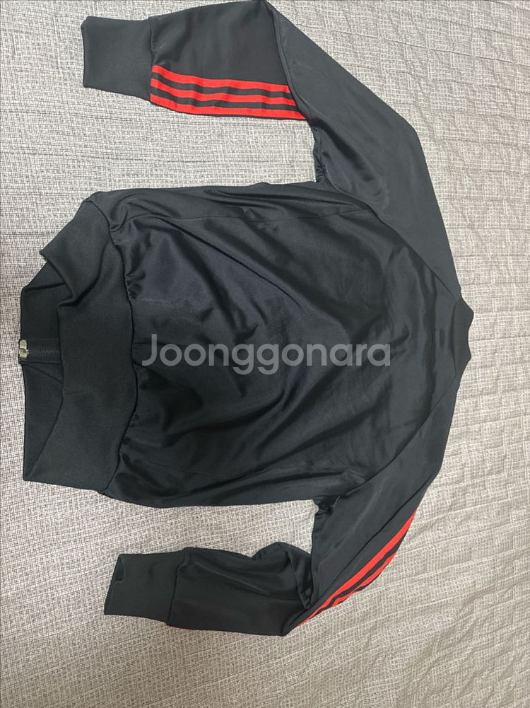 아디다스 파이어버드 트랙탑 검빨 쿨거시 네고--1