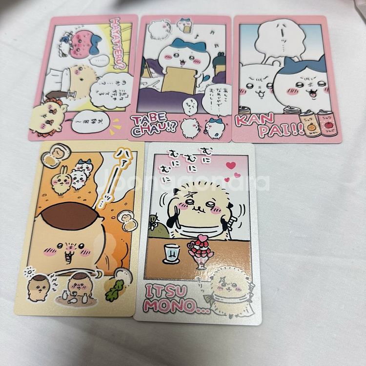(정품) 치이카와 랏코 우사기 스티커, 카드 일괄--3