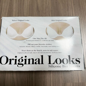 Original Looks 실리콘 브라 패드 새상품