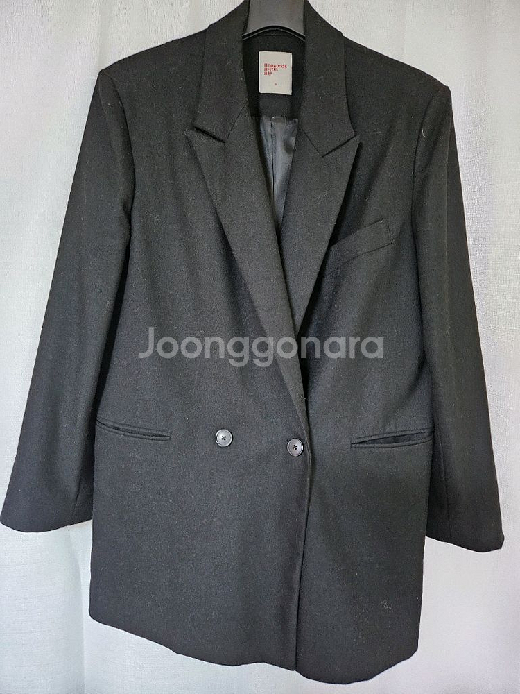 에잇세컨즈 검정 블레이저--0