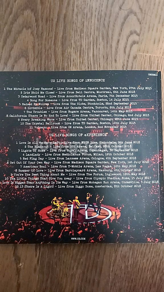 U2 라이브 앨범 2CD--3