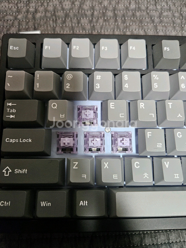 VM75 HE 풀알루미늄 키보드 + 네오 라벤더 스위치--1