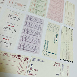 [ 빈티지 ] 티켓 라벨지 믹스 15종 / 다꾸 처분