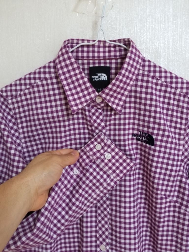 여성 노스페이스 등산 체크셔츠 (90) 이미지
