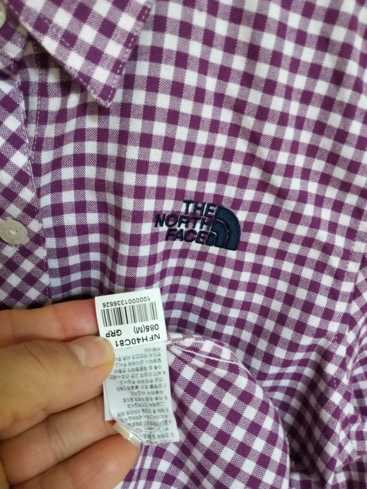 여성 노스페이스 등산 체크셔츠 (90) 이미지
