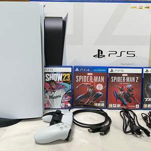 플스5디스크에디션1218A+CD4개 팔아요